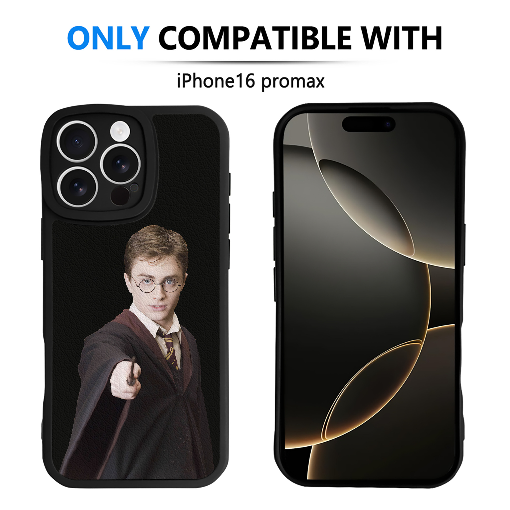 （画像用） Harry Potter ハリー・ポッターシリーズ 【iPhone 16シリーズ対応】シリコンスマホケース（レザー調） 材質：シリコン